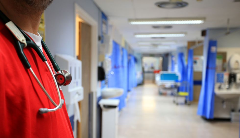 Doctor standing in a hospital