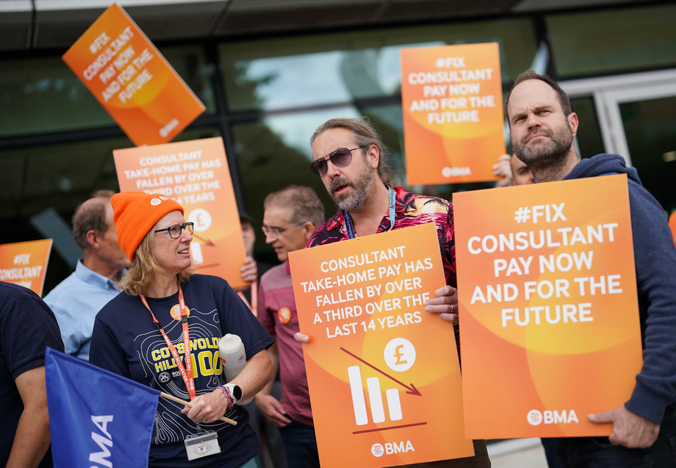 Doctors on the picket line