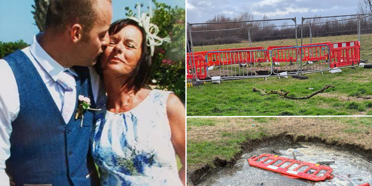 NextImg:Grandmother 'nearly drowned' in sinkhole while trying to save dog before being rescued by strangers: 'I've never been so frightened in my life'
