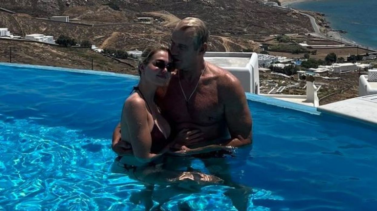 Dolph Lundgren and Emma Krokdal