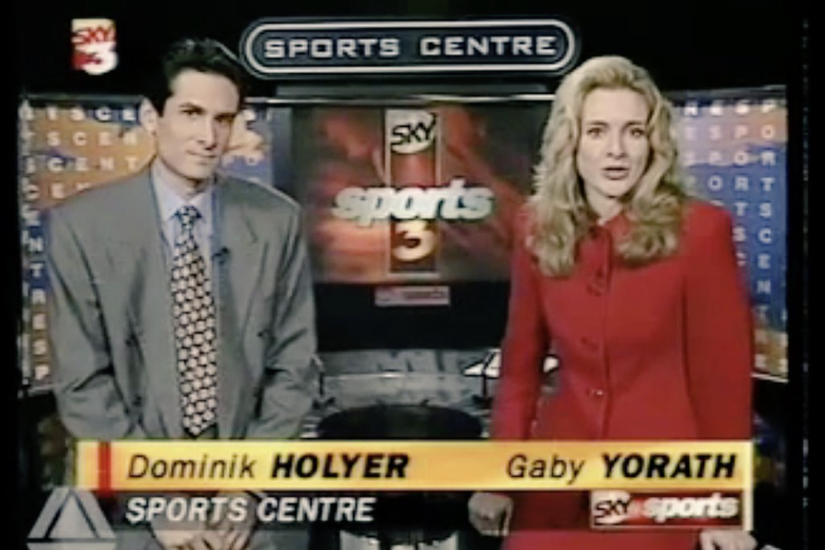 Dominik Holyer and Gabby Logan