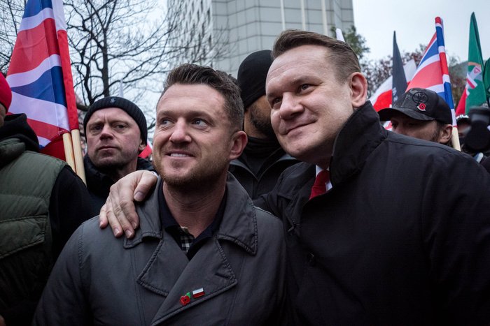 Dominik Tarczynski and Tommy Robinson