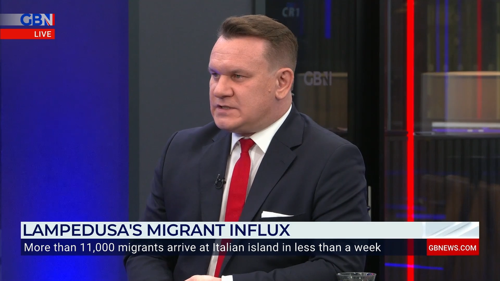 Dominik Tarczynski MEP speaks to Nigel Farage on GB News.