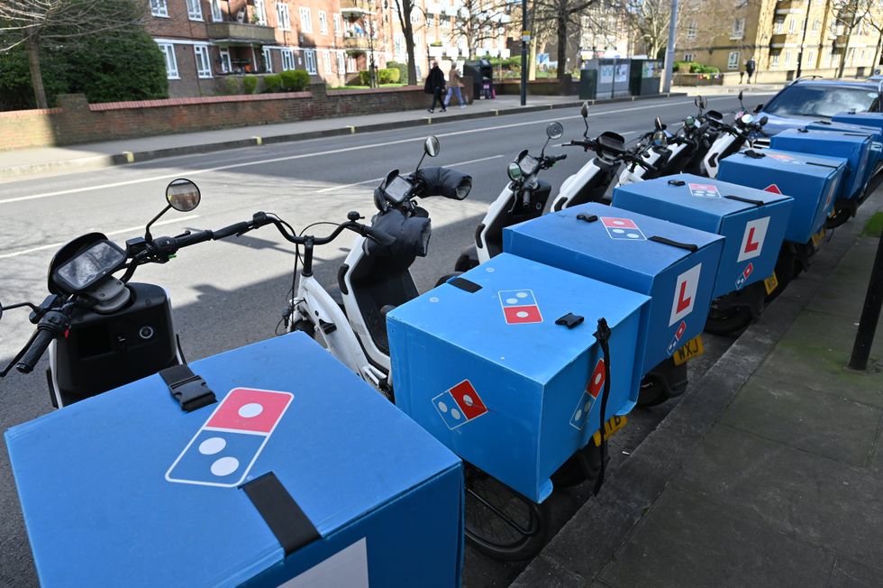 Domino's delivery scooters