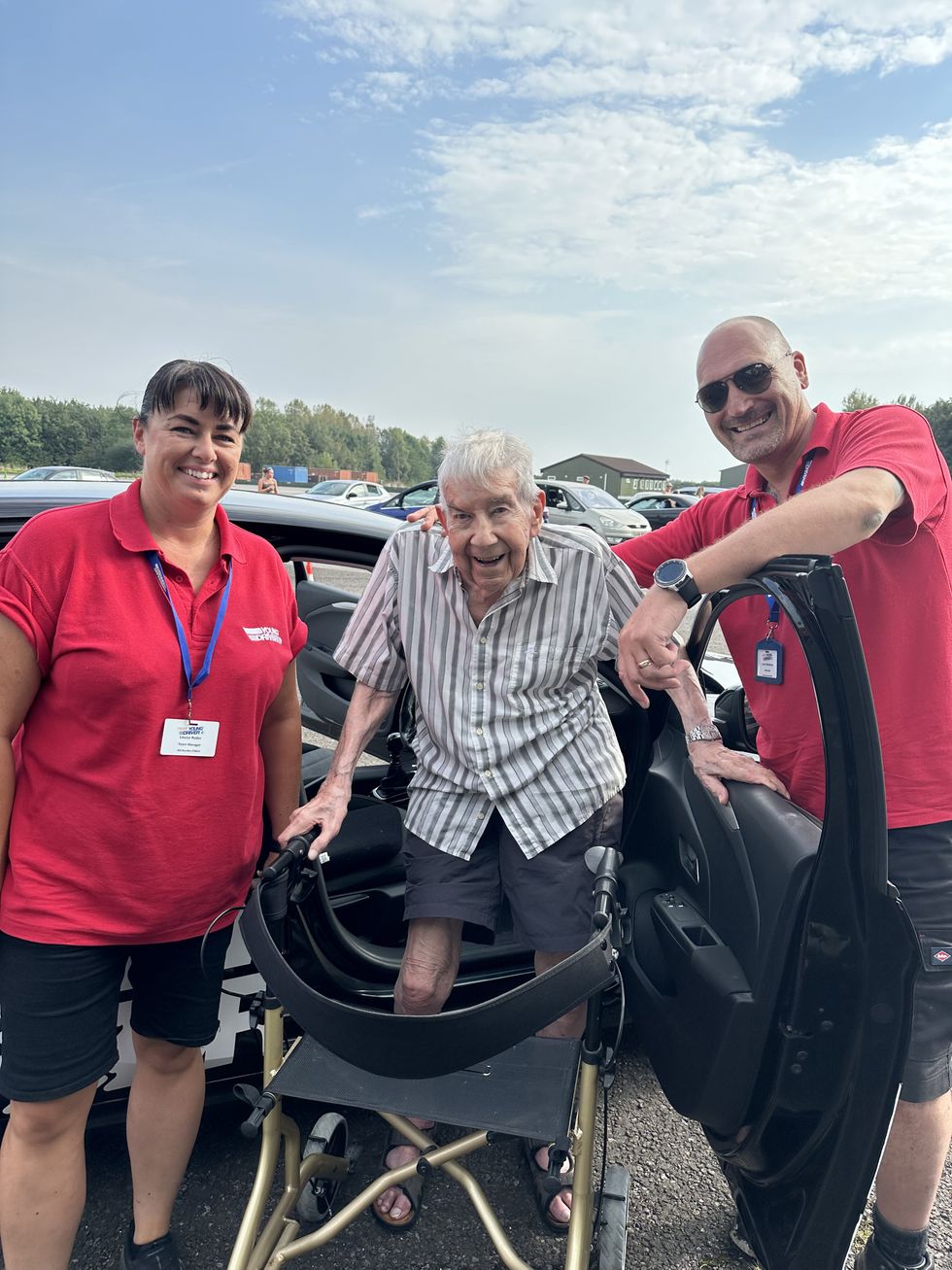 Don Mitchell and the Young Driver instructors