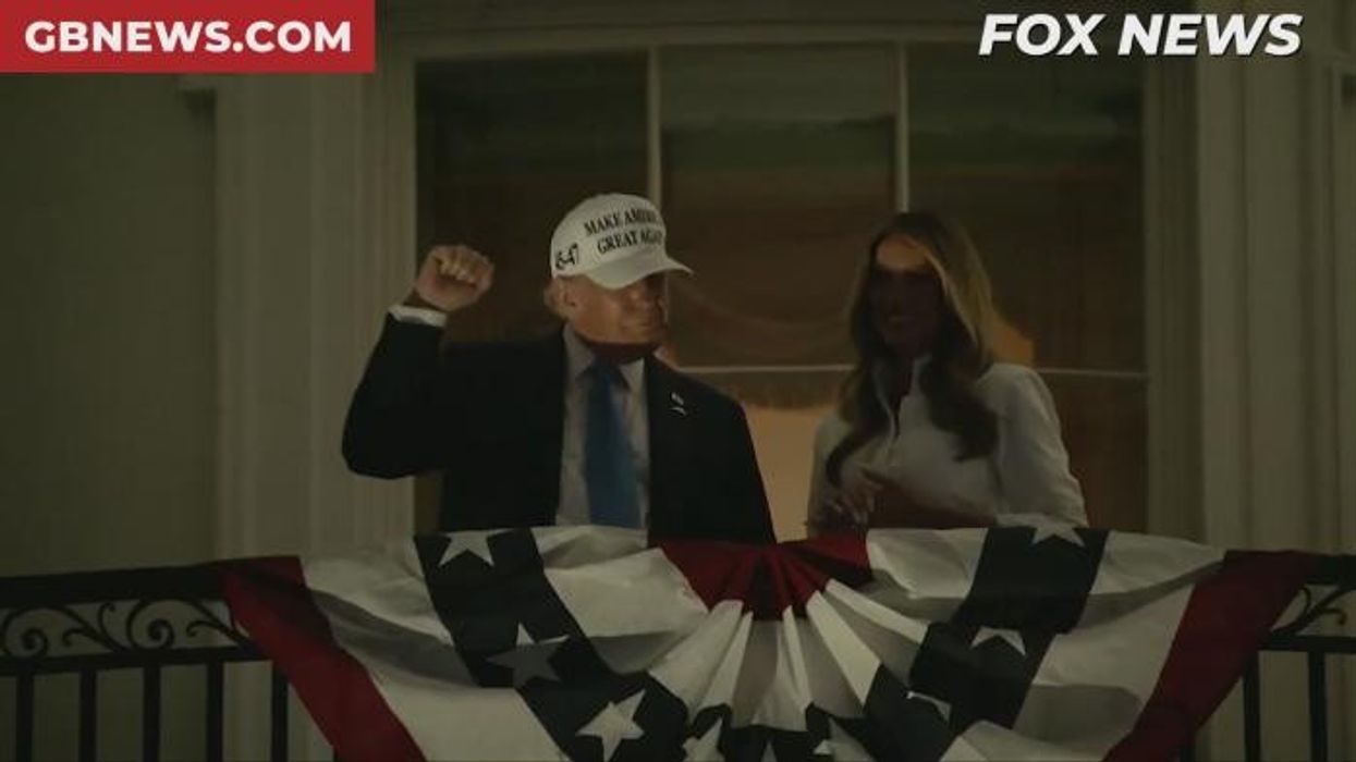Melania Trump joins husband Donald in signature Y.M.C.A. dance during 4th of July celebrations