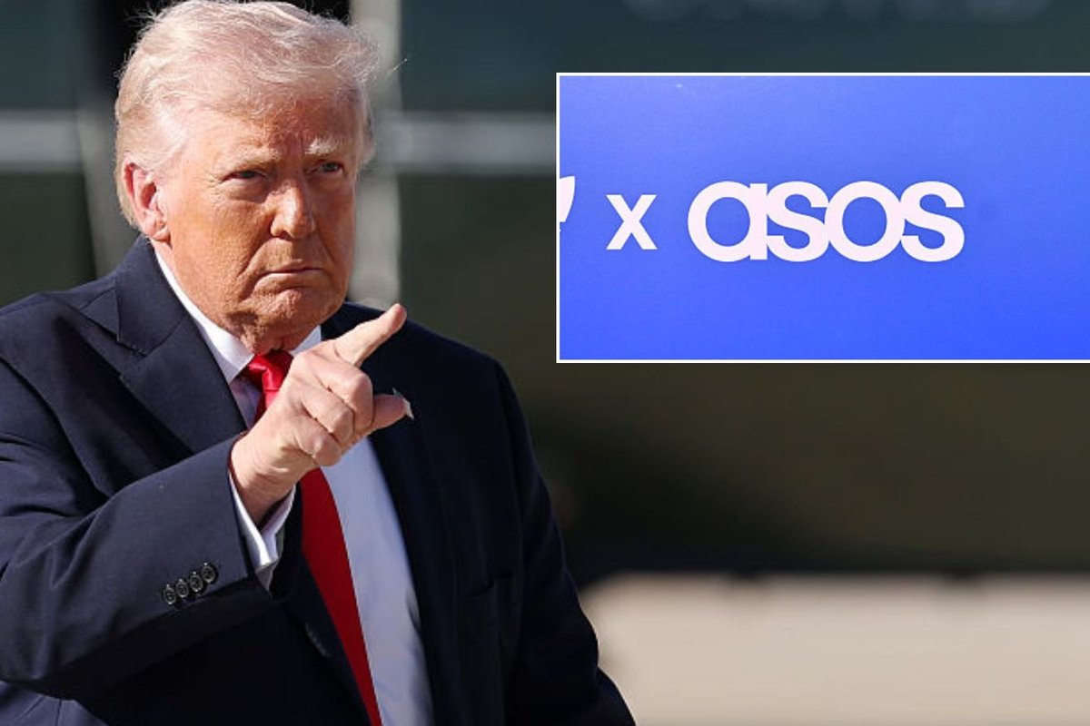 Donald Trump and Asos logo
