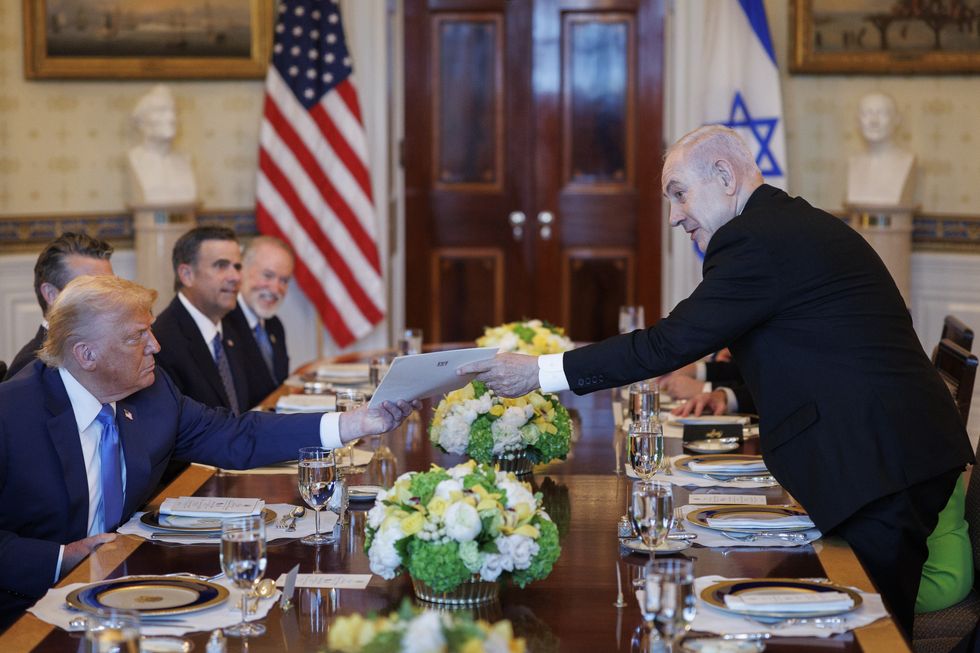 Donald Trump and Benjamin Netanyahu