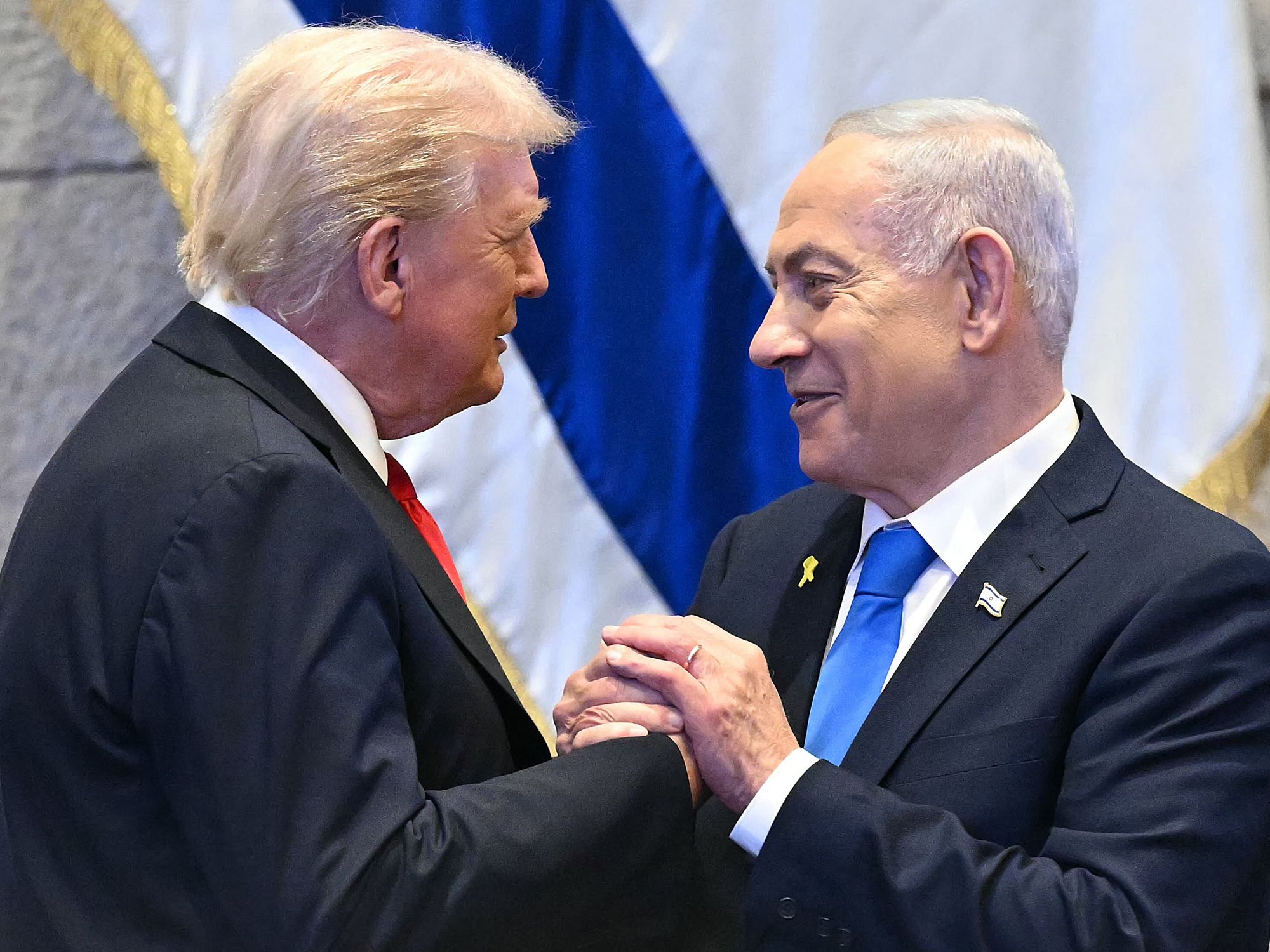Donald Trump and Benjamin Netanyahu