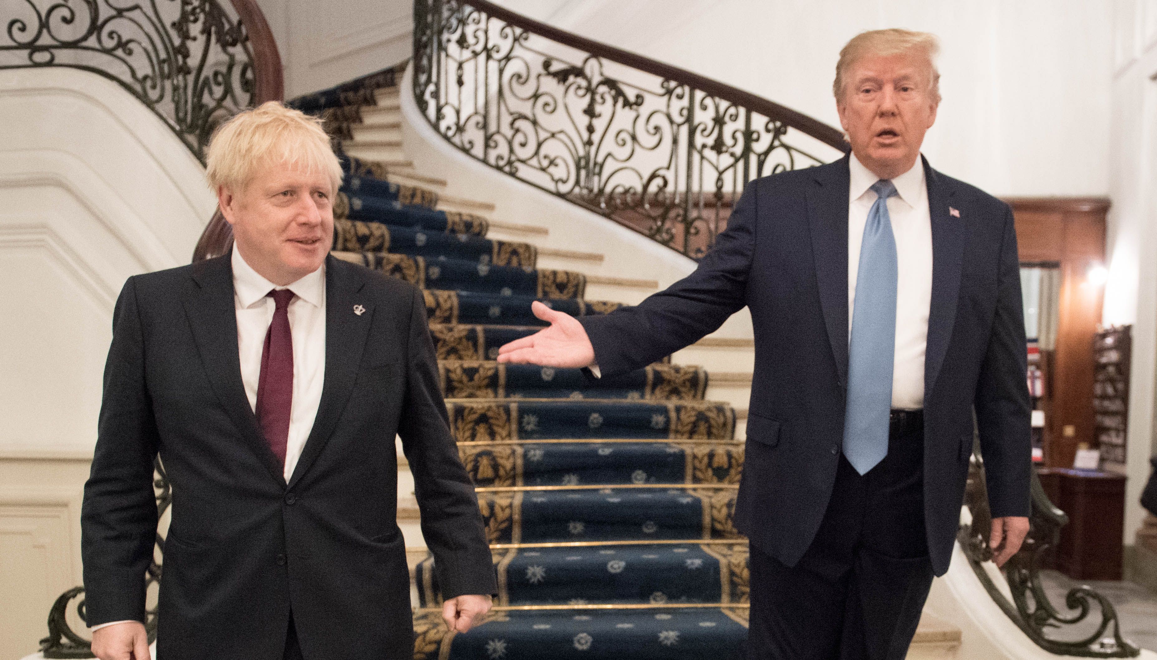 Donald Trump and Boris Johnson struck up positive relations during their time in office.