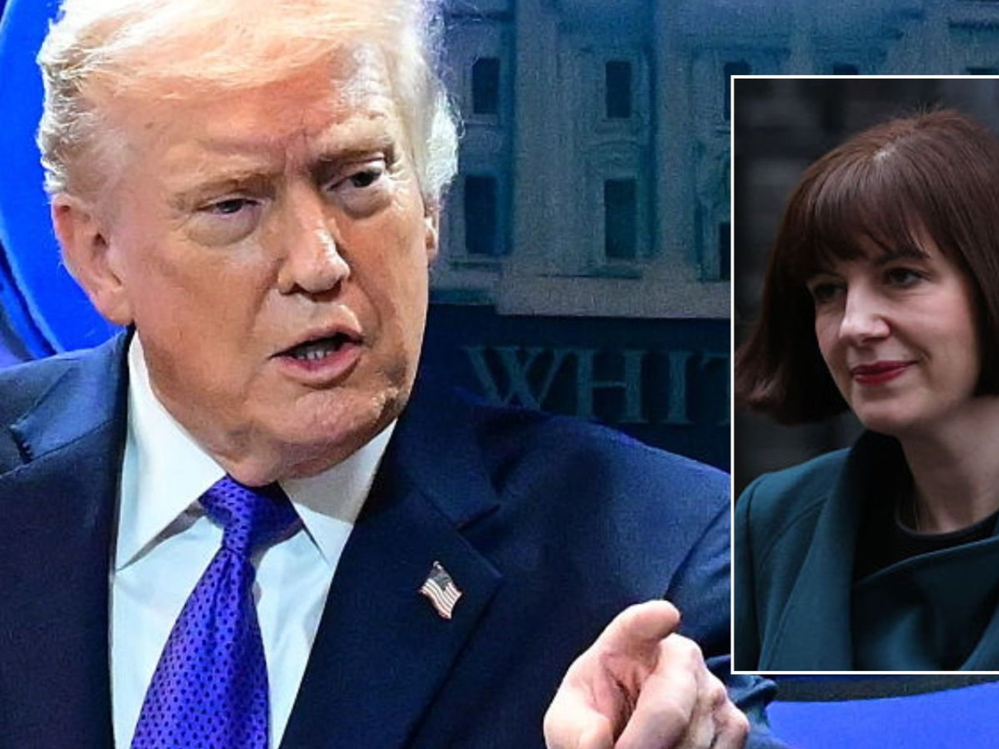 Donald Trump and Bridget Phillipson