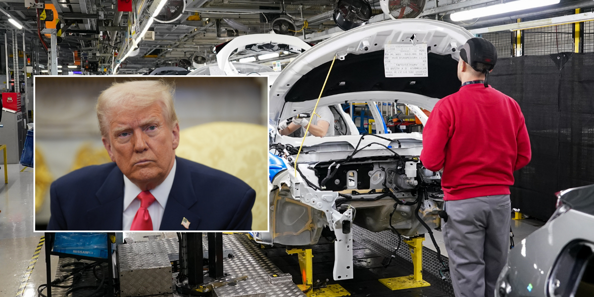 NextImg:Donald Trump signals car tariffs 'from anywhere' could be introduced next month with UK impacted