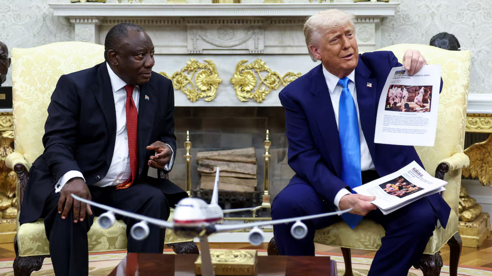 Donald Trump and Cyril Ramaphosa