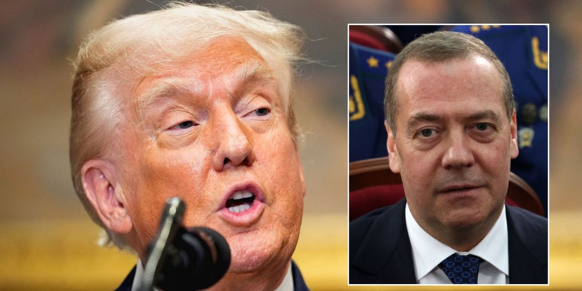 NextImg:Russia's ex-PM threatens Donald Trump with nuclear weapons after President brands him 'failure' in bitter online feud
