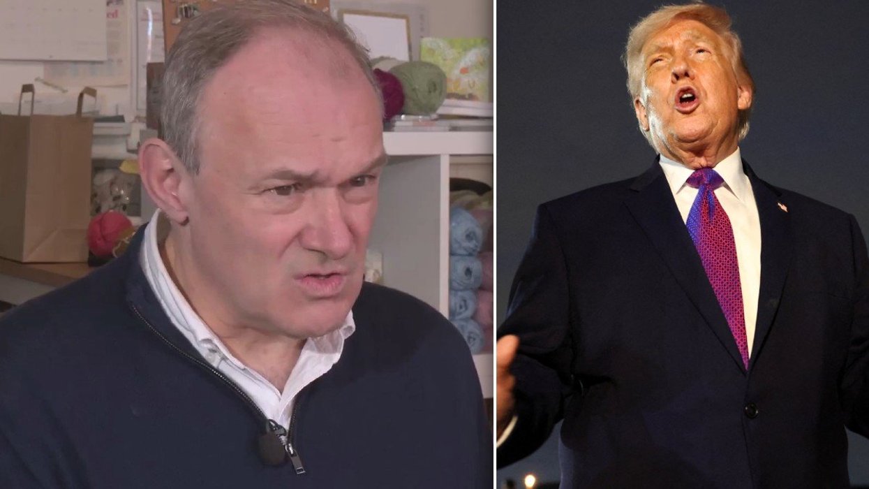 Donald Trump and Ed Davey