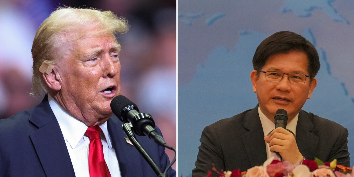 NextImg:Trump demands Taiwan pay the US for defence against China - 'We're no different than an insurance company'