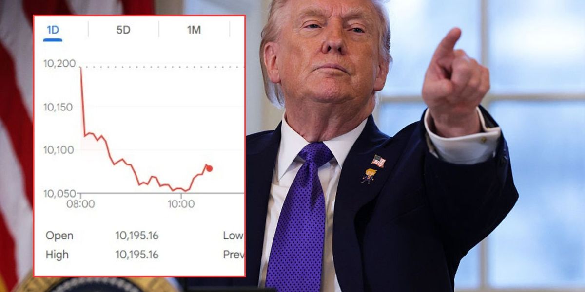 Ftse 100 PLUMMETS again as Donald Trump doubles down on tariffs Ftse 100 PLUMMETS again as Donald Trump doubles down on tariffs