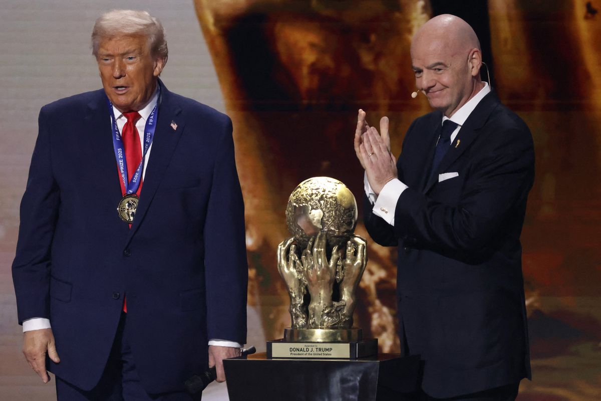 Donald Trump and Gianni Infantino