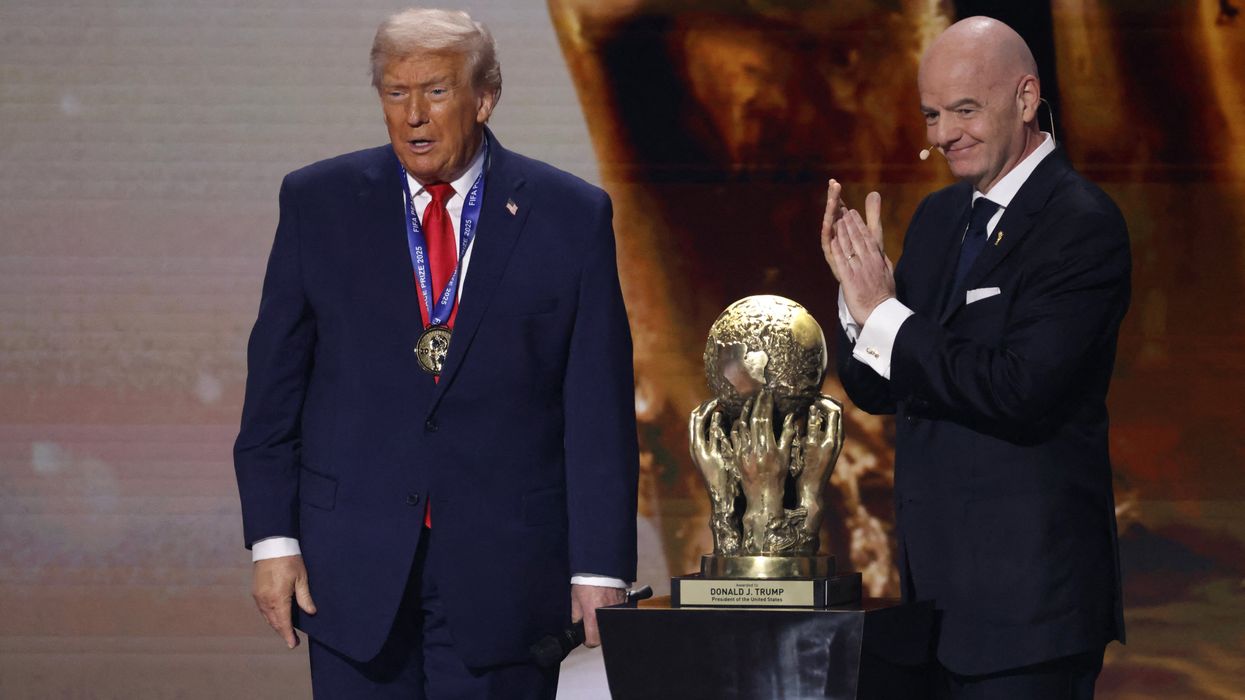 Donald Trump and Gianni Infantino