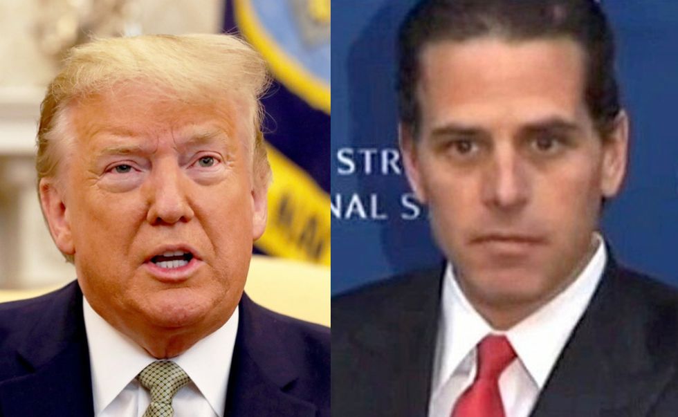 Donald Trump and Hunter Biden