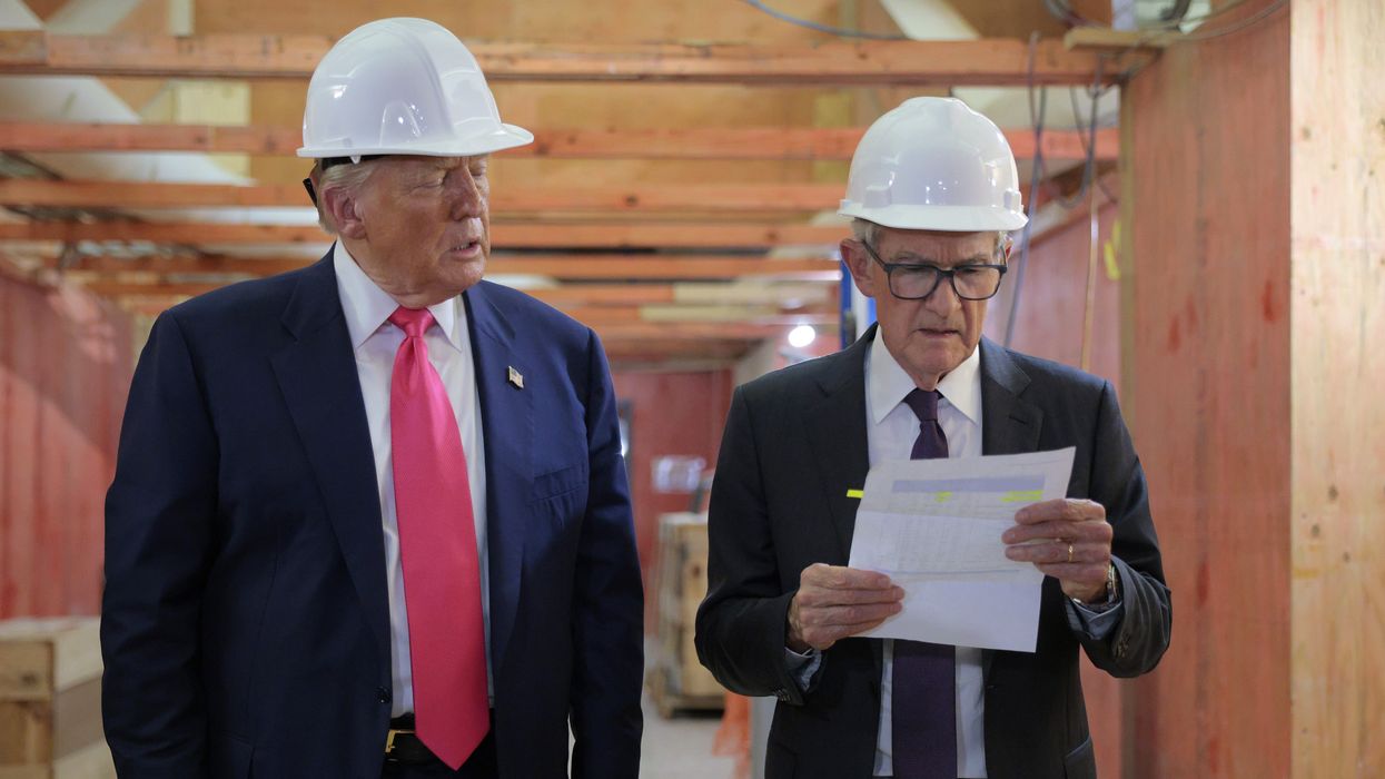 Donald Trump and Jerome Powell