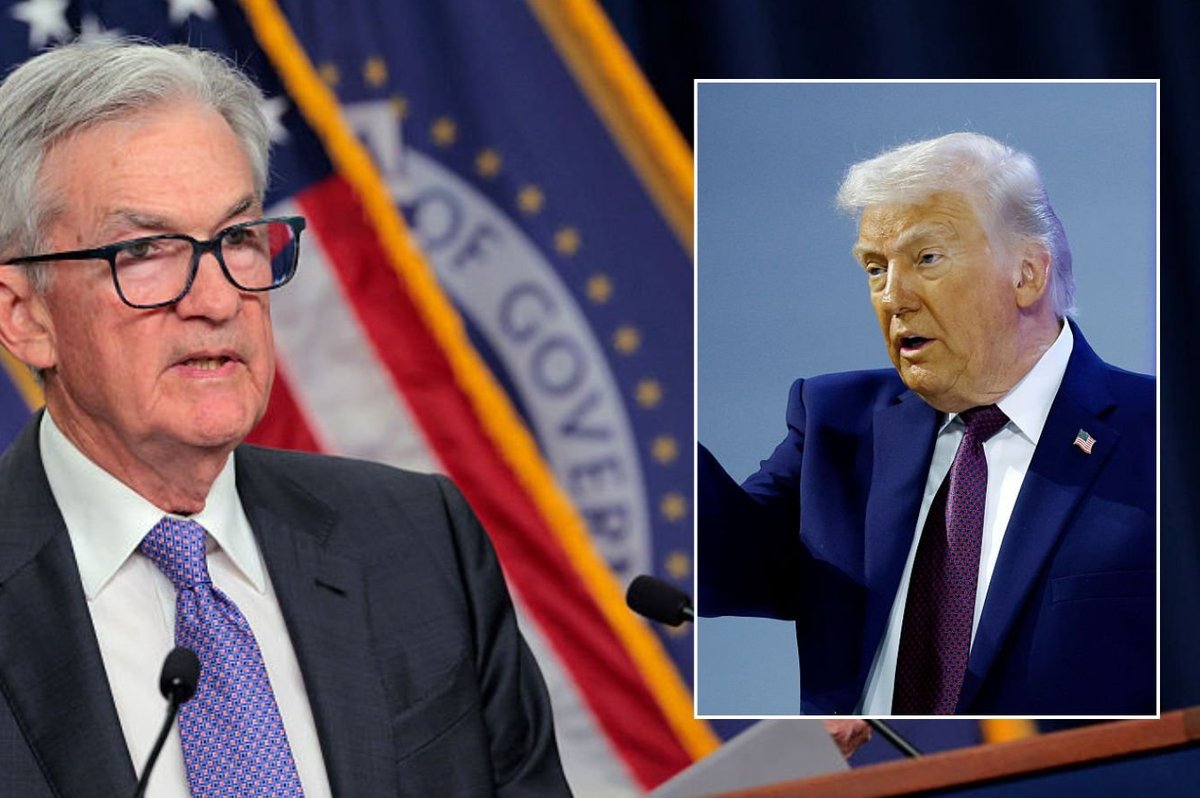 Donald Trump and Jerome Powell