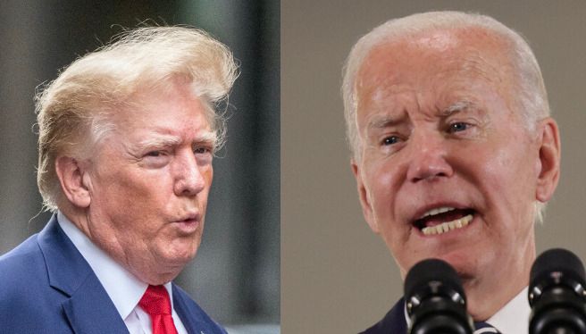 Donald Trump and Joe Biden