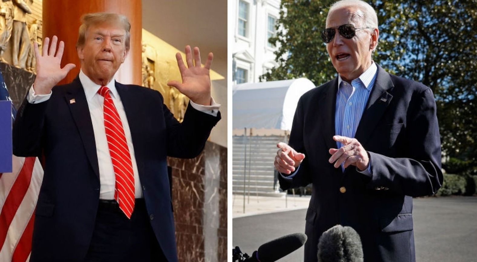 Donald Trump and Joe Biden
