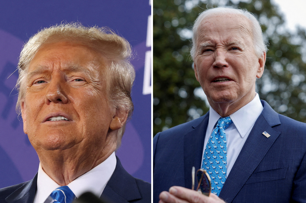 Donald Trump and Joe Biden