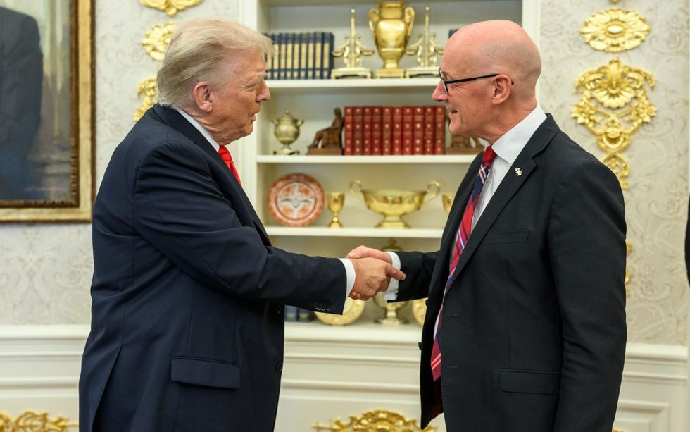 Donald Trump and John Swinney