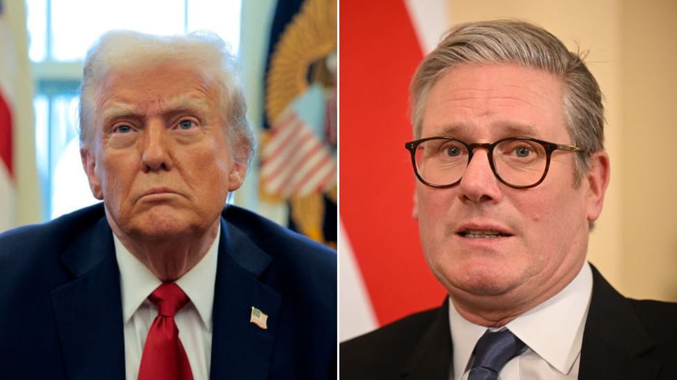 Donald Trump and Keir Starmer