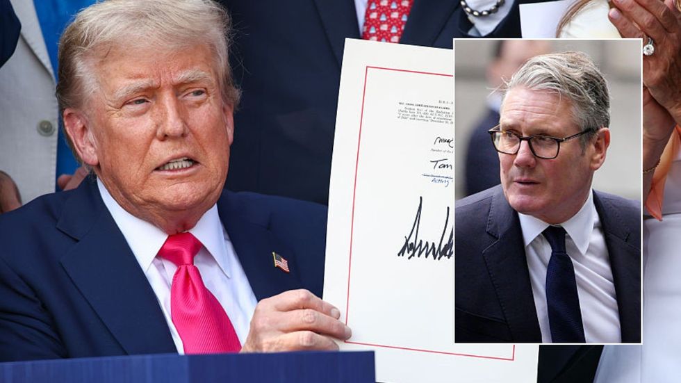 Donald Trump and Keir Starmer