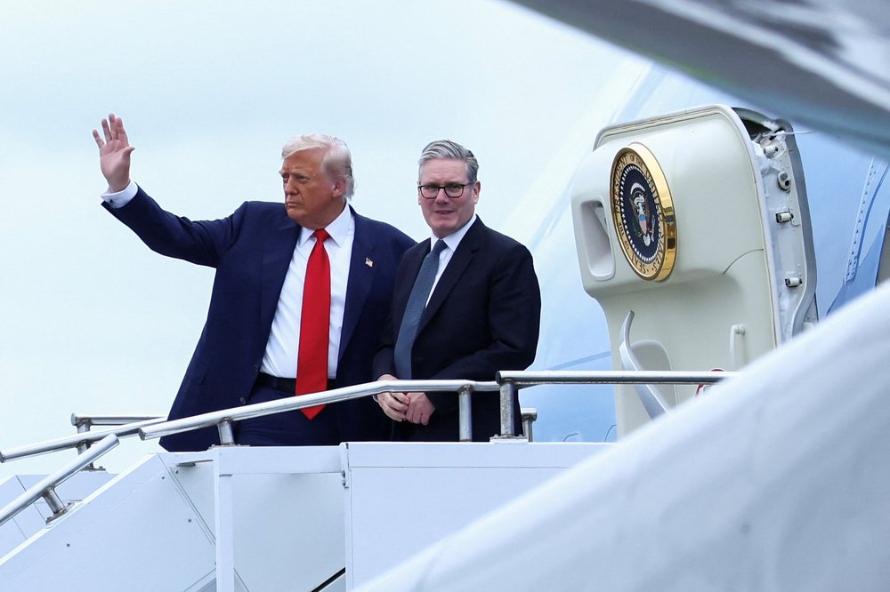 Donald Trump and Keir Starmer