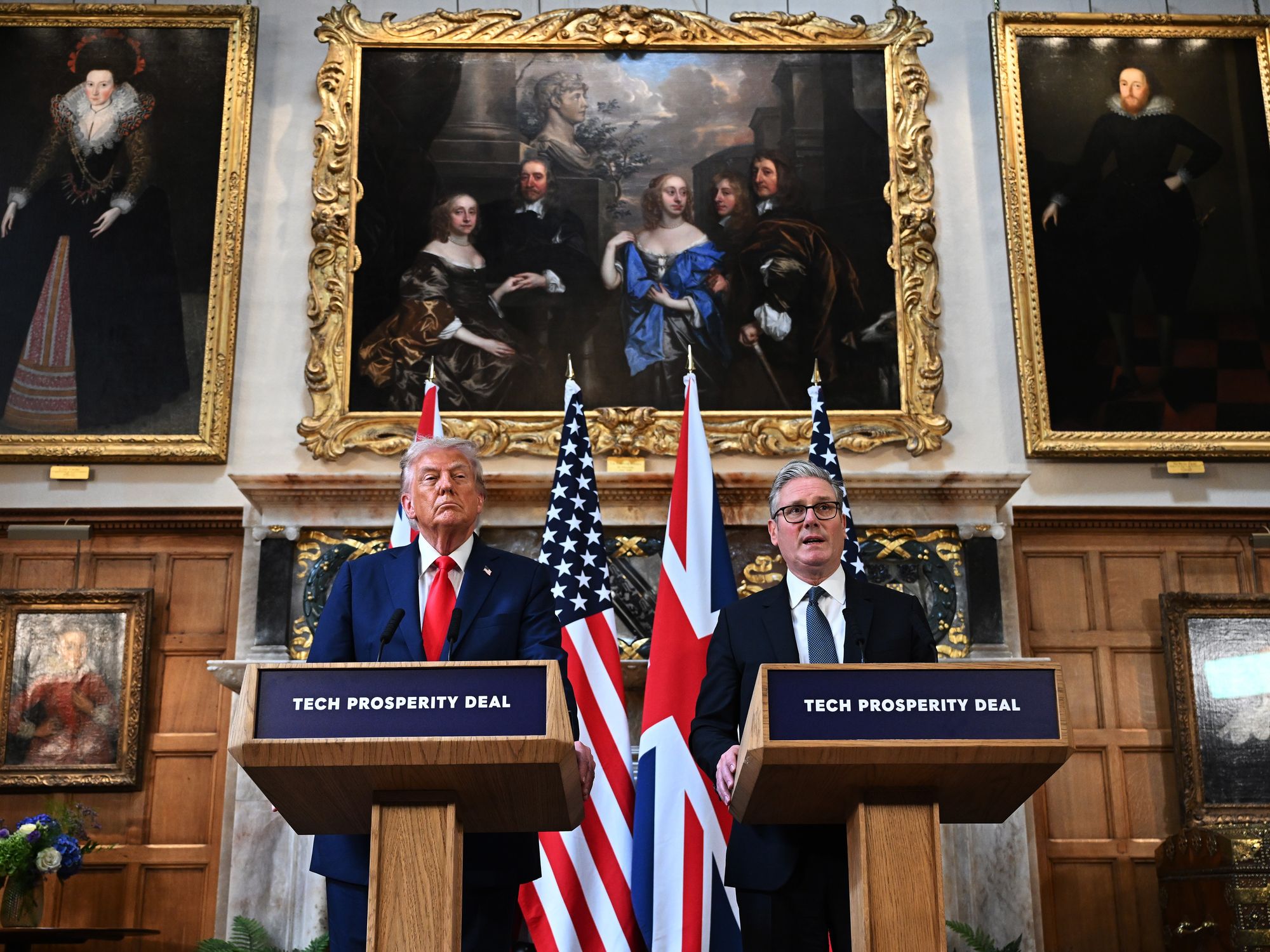 Donald Trump and Keir Starmer