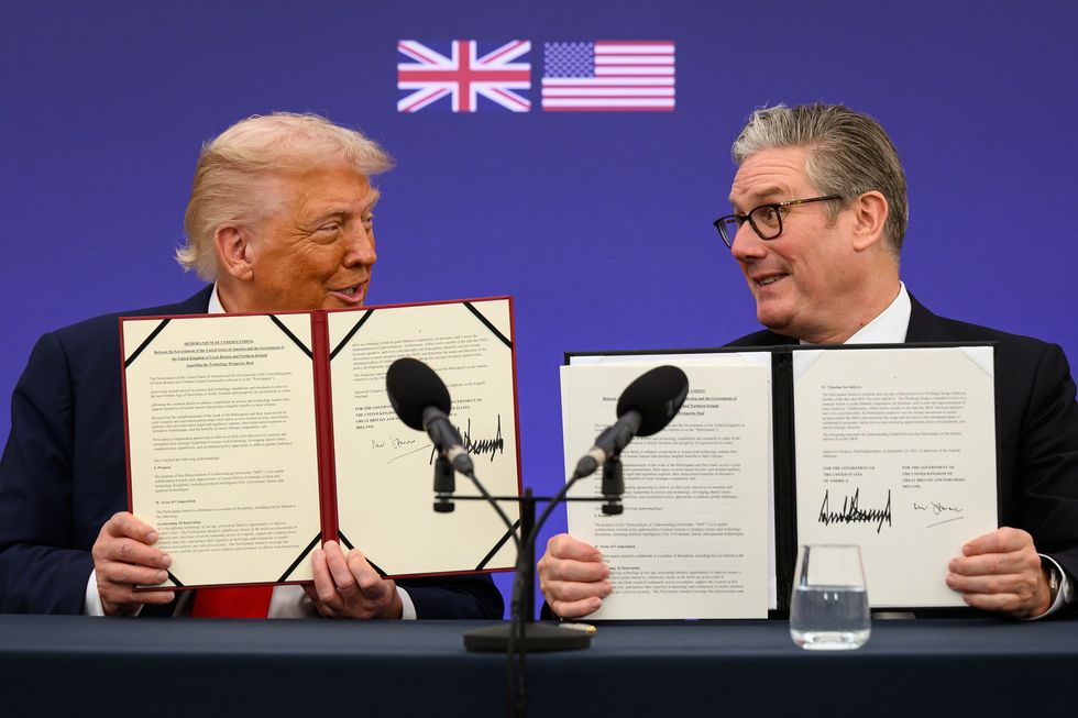 Donald Trump and Keir Starmer