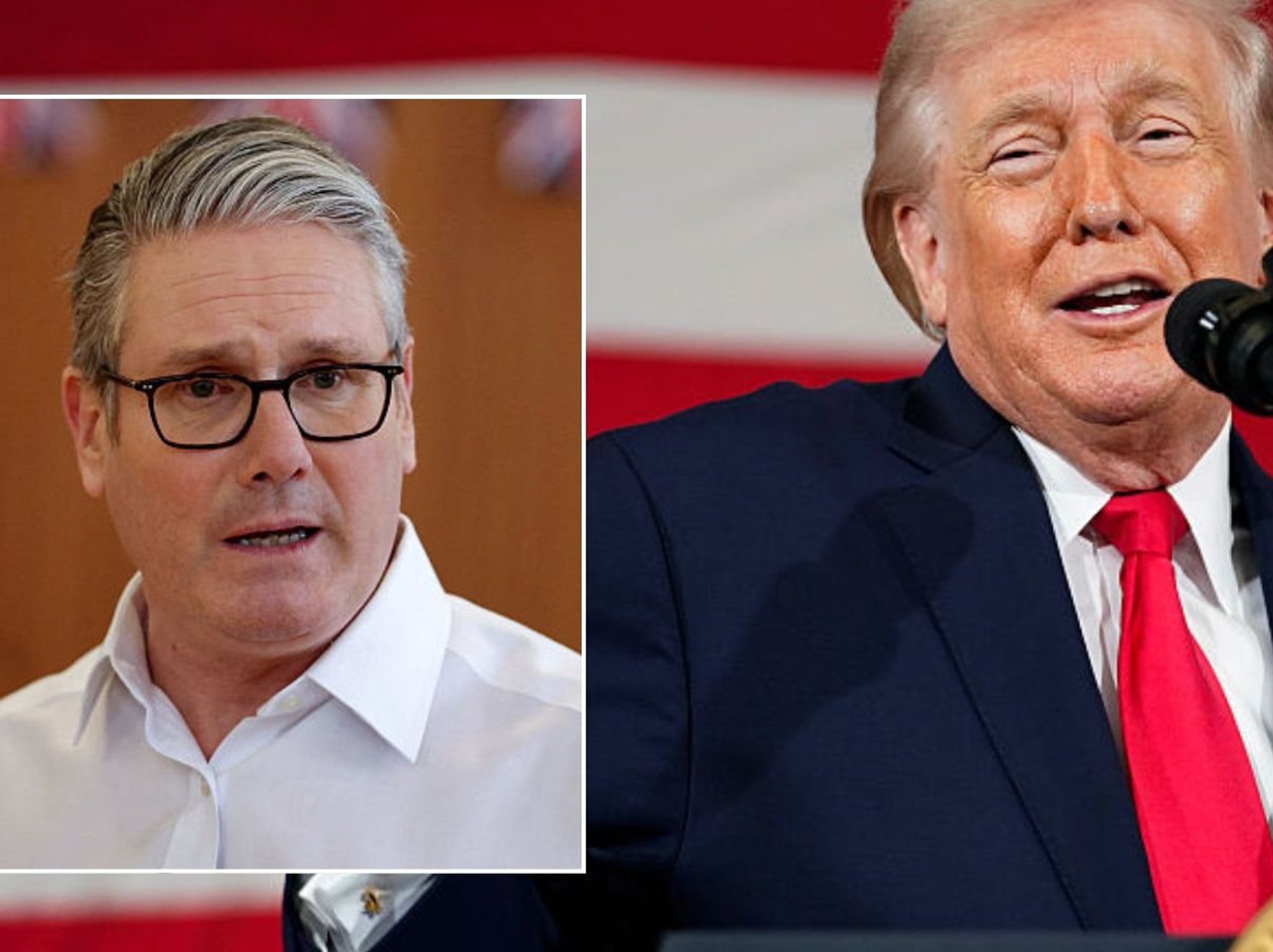 Donald Trump and Keir Starmer