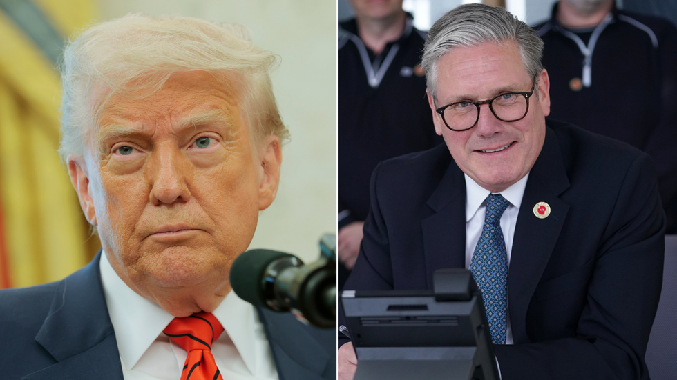 Donald Trump and Keir Starmer