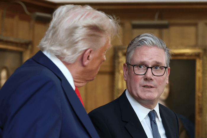 Donald Trump and Keir Starmer