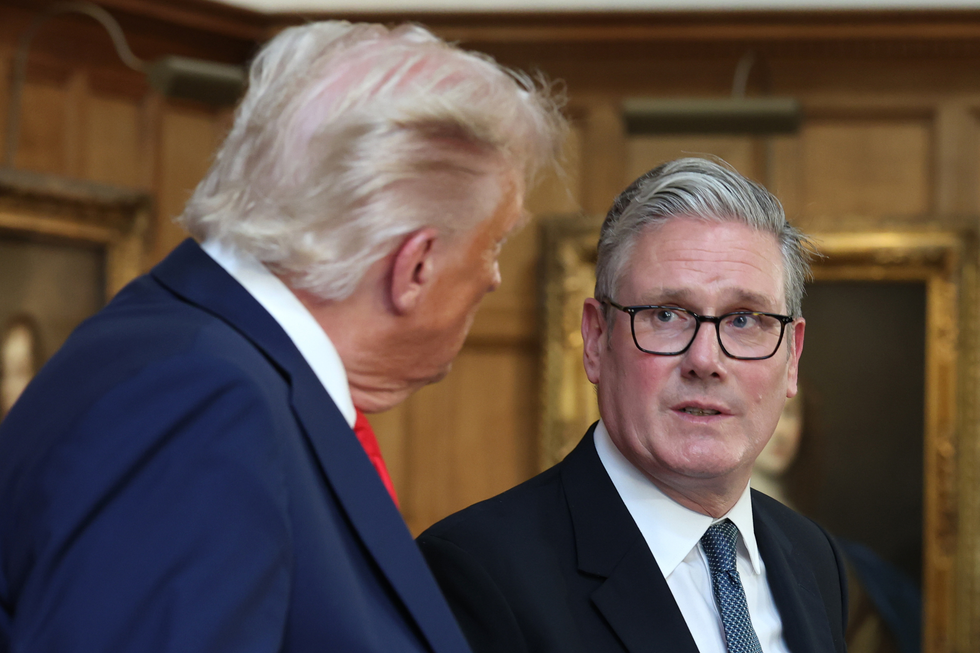 Donald Trump and Keir Starmer