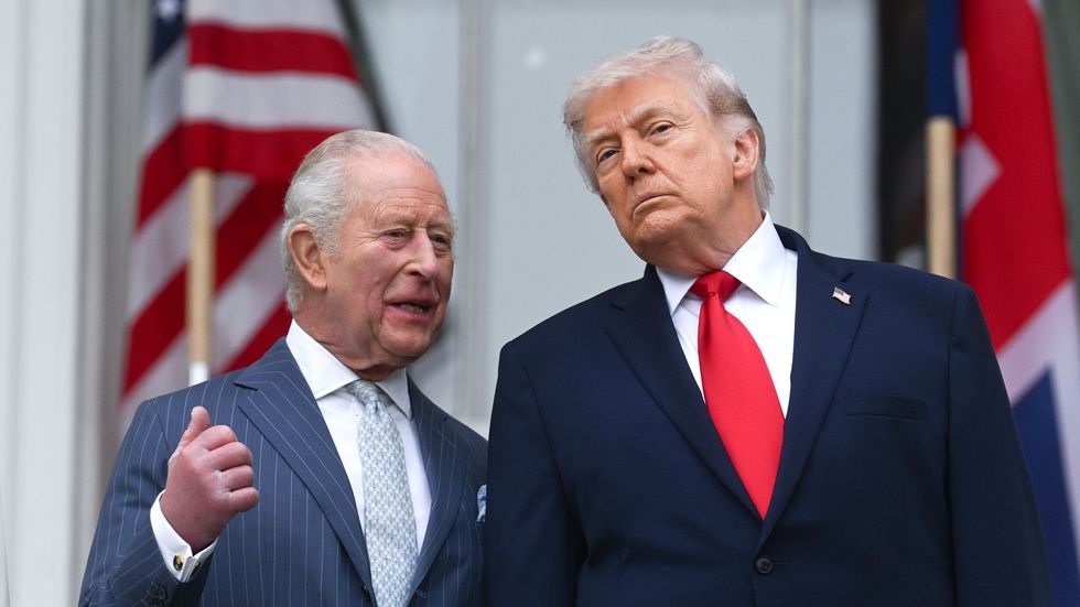 Donald Trump and King Charles during the State Visit to the US