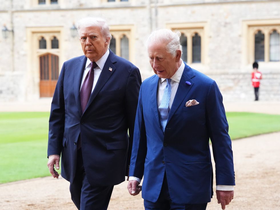 Donald Trump and King Charles
