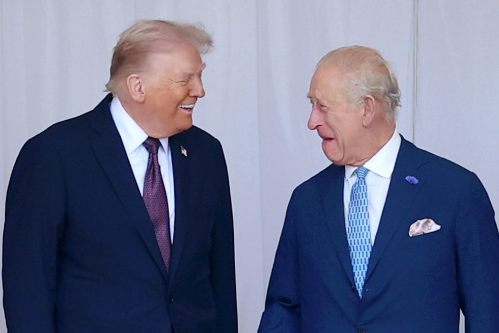 Donald Trump and King Charles