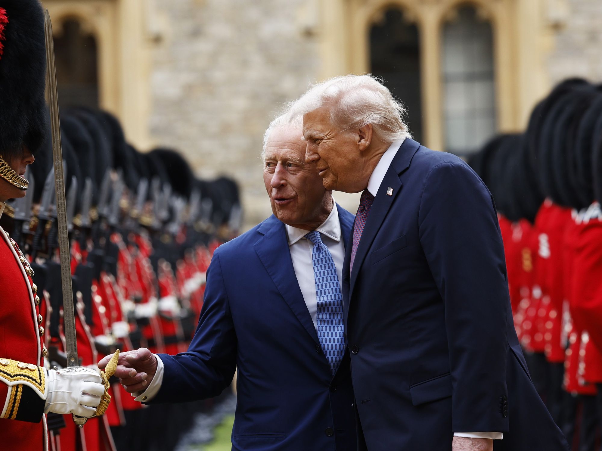 Donald Trump and King Charles