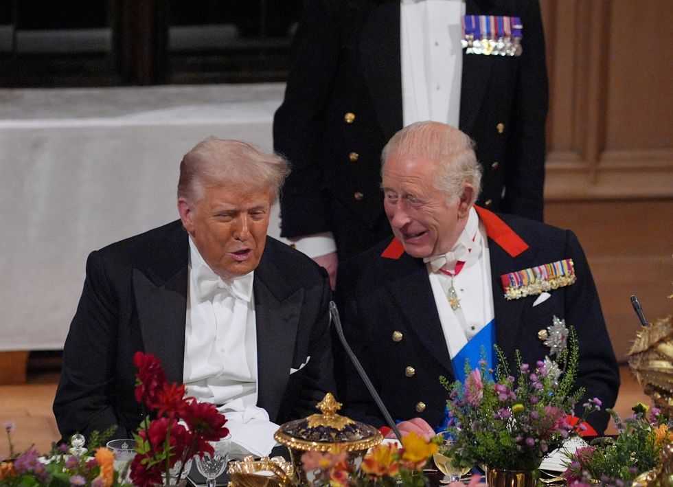 Donald Trump and King Charles