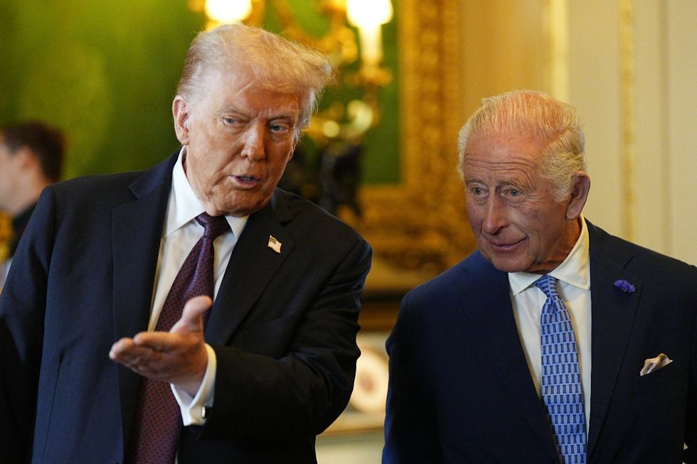 Donald Trump and King Charles