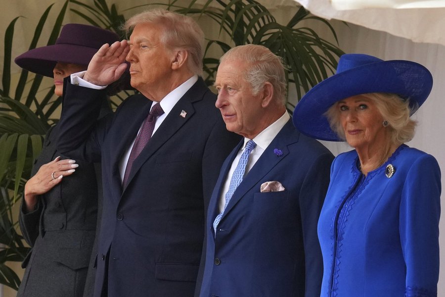 Donald Trump and King Charles