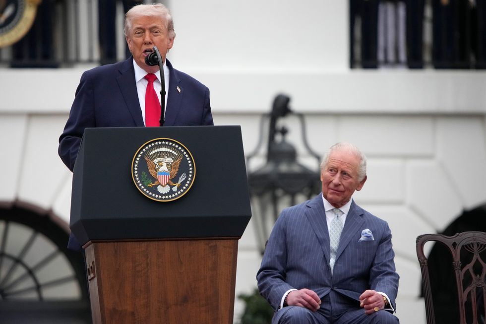 Donald Trump and King Charles