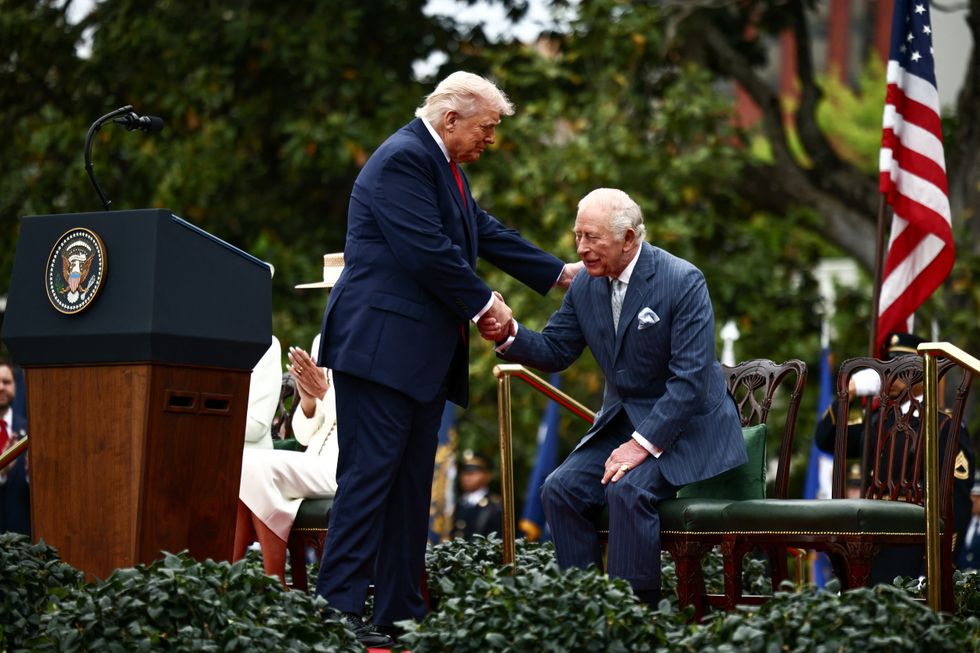 Donald Trump and King Charles