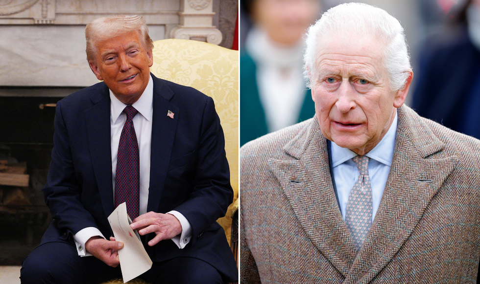 Donald Trump and King Charles