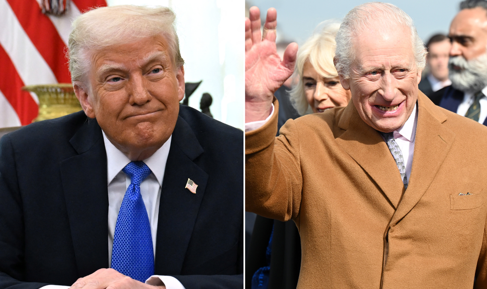 Donald Trump and King Charles